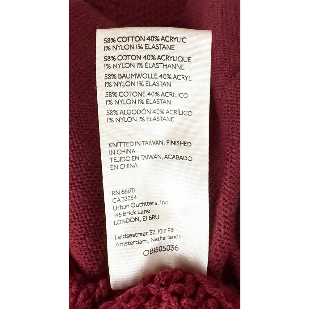 Free People Women's Knit Cabernet Nightingale Cardi Slouchy‎ Oversized Lagenlook - Picture 12 of 12